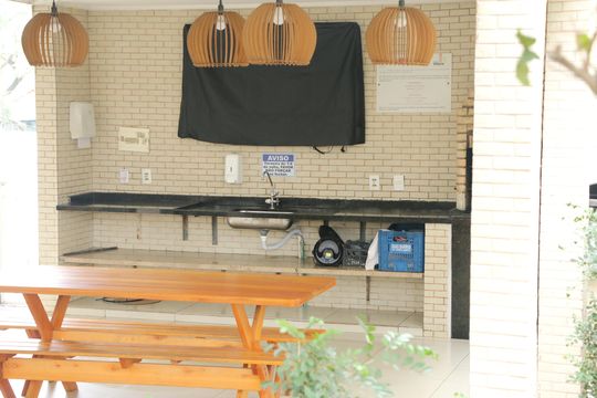 Área comum - Churrasqueira de apartamento para alugar com 2 quartos, 64m² em Jardim da Viga, Nova Iguaçu