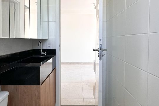 Banheiro Social de apartamento à venda com 2 quartos, 48m² em Assunção, São Bernardo do Campo