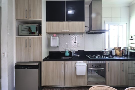 Cozinha de apartamento à venda com 2 quartos, 94m² em Vila Alto de Santo Andre, Santo André