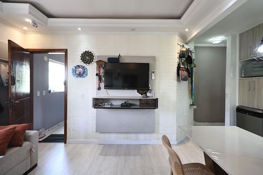 Sala de apartamento à venda com 2 quartos, 94m² em Vila Alto de Santo Andre, Santo André
