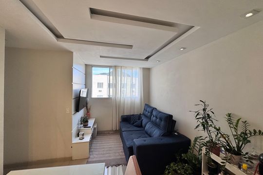 Sala de apartamento à venda com 3 quartos, 54m² em Vargem Pequena, Rio de Janeiro