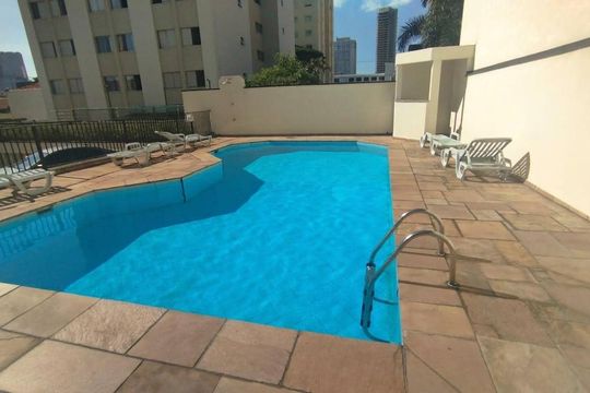 Área externa de apartamento para alugar com 2 quartos, 46m² em Santo Amaro, São Paulo