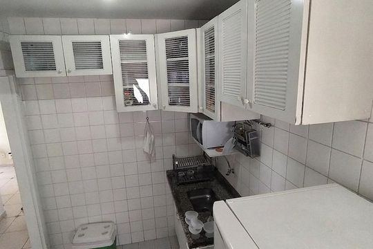 Cozinha de apartamento para alugar com 2 quartos, 46m² em Santo Amaro, São Paulo
