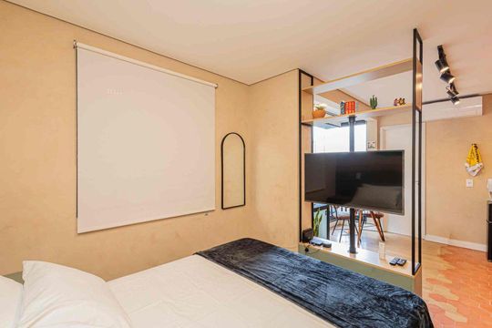 Quarto de apartamento à venda com 1 quarto, 23m² em Vila Madalena, São Paulo