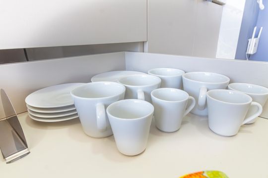 Cozinha de apartamento para alugar com 1 quarto, 24m² em Vila Olímpia, São Paulo