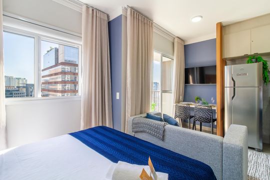 Quarto de apartamento para alugar com 1 quarto, 24m² em Vila Olímpia, São Paulo