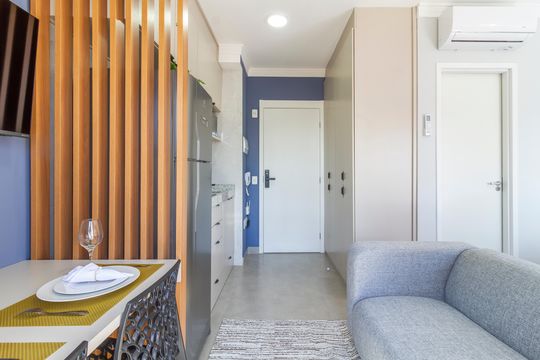 Sala de apartamento para alugar com 1 quarto, 24m² em Vila Olímpia, São Paulo