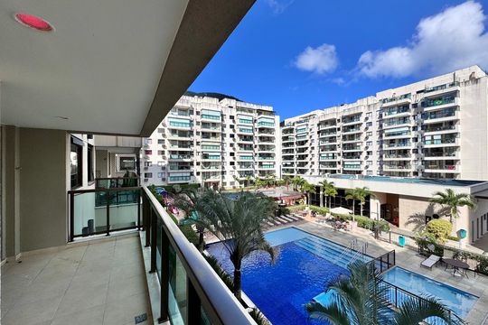 Varanda de apartamento à venda com 2 quartos, 62m² em Recreio dos Bandeirantes, Rio de Janeiro