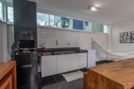 Área externa de apartamento à venda com 2 quartos, 150m² em Santo Antonio, Belo Horizonte