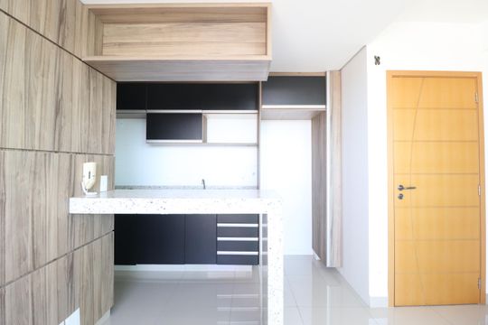 Cozinha de apartamento para alugar com 1 quarto, 57m² em Saraiva, Uberlândia