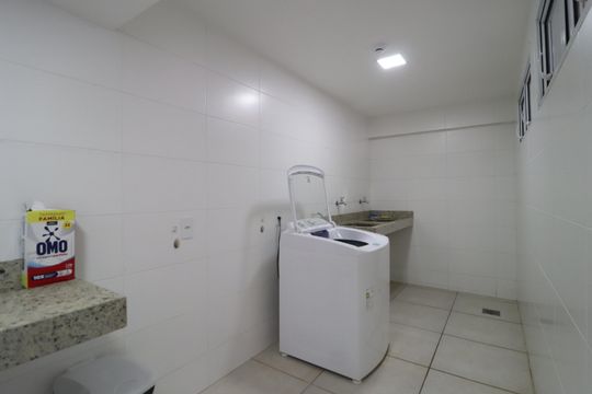 Área comum - Lavanderia de apartamento para alugar com 1 quarto, 57m² em Saraiva, Uberlândia