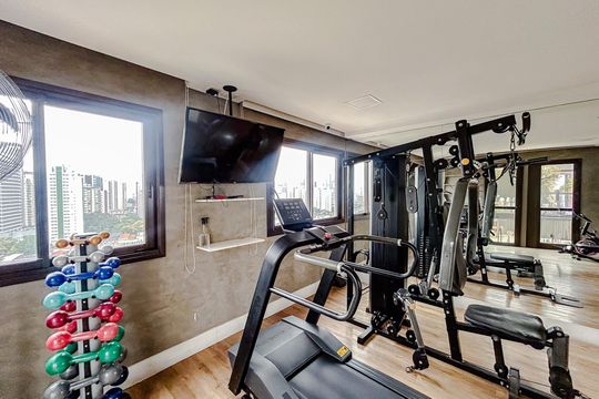 Área comum - Academia de apartamento para alugar com 1 quarto, 42m² em Tatuapé, São Paulo