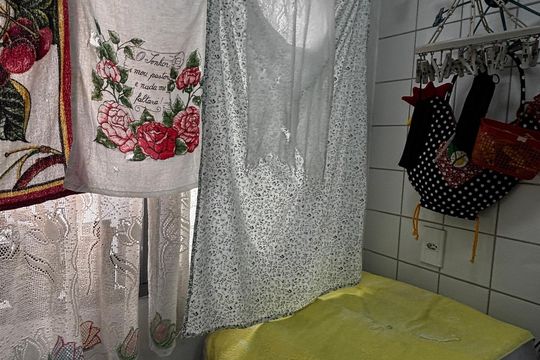 Cozinha e Área de Serviço de apartamento à venda com 2 quartos, 54m² em Vila Lutécia, Santo André