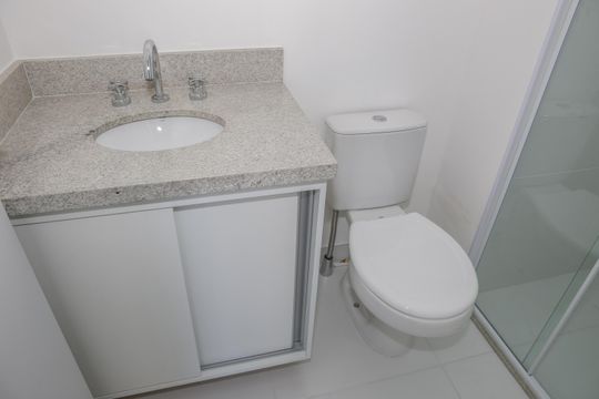 Banheiro Social de apartamento para alugar com 2 quartos, 49m² em Barra Funda, São Paulo