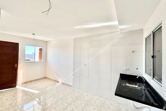 Cozinha  de apartamento à venda com 2 quartos, 44m² em Cidade Patriarca, São Paulo