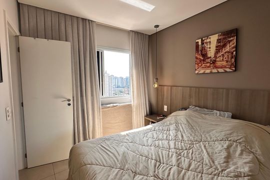 Quarto de apartamento à venda com 2 quartos, 75m² em Vila Gertrudes, São Paulo