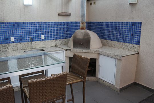 Área comum - Churrasqueira de apartamento à venda com 3 quartos, 82m² em Santa Maria, São Caetano do Sul