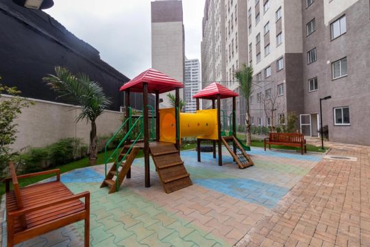 Área comum - Playground de apartamento à venda com 2 quartos, 32m² em Várzea da Barra Funda, São Paulo