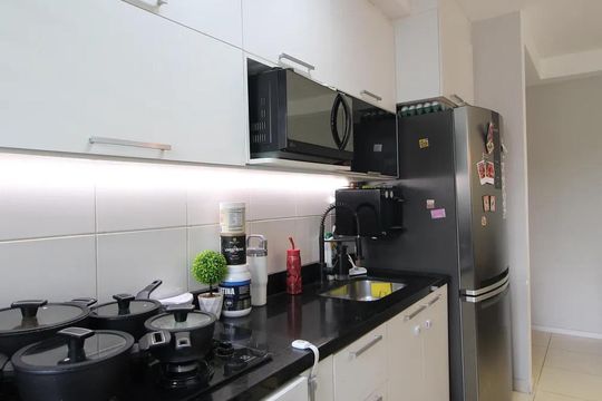 Cozinha de apartamento à venda com 3 quartos, 67m² em Jacarepaguá, Rio de Janeiro