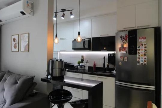 Cozinha de apartamento à venda com 3 quartos, 67m² em Jacarepaguá, Rio de Janeiro