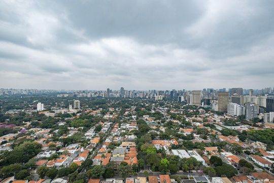 Varanda - Vista de apartamento para alugar com 2 quartos, 75m² em Pinheiros, São Paulo