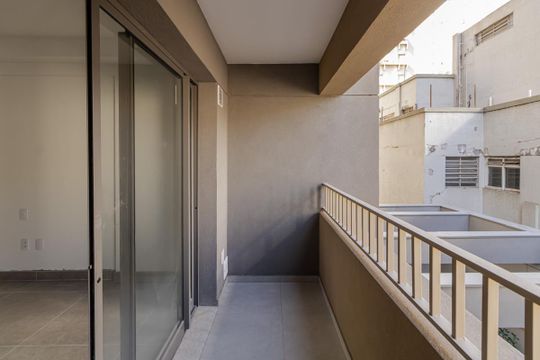 Sacada de kitnet/studio para alugar com 1 quarto, 25m² em Vila Olímpia, São Paulo