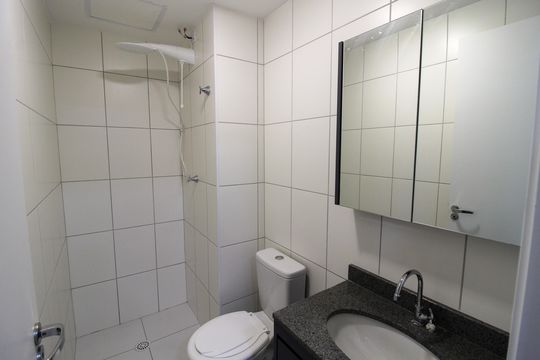 Banheiro de apartamento para alugar com 2 quartos, 39m² em Vila Sonia, São Paulo