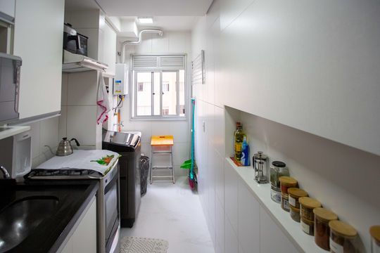 Cozinha de apartamento para alugar com 2 quartos, 43m² em Centro, Diadema