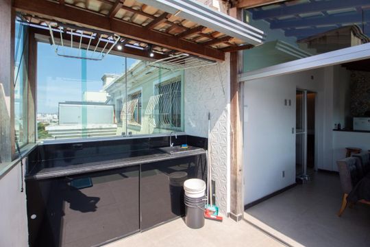 Área de Serviço de apartamento à venda com 3 quartos, 140m² em Parque São Pedro, Belo Horizonte