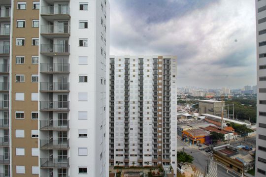 Vista do Quarto de apartamento para alugar com 1 quarto, 30m² em Vila Albertina, São Paulo