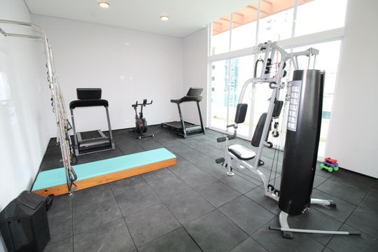 Área comum - Academia de apartamento para alugar com 1 quarto, 48m² em Parque Residencial Aquarius, São José dos Campos
