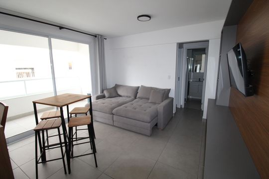 Sala de apartamento para alugar com 1 quarto, 48m² em Parque Residencial Aquarius, São José dos Campos