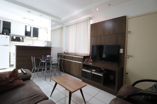 Sala de apartamento para alugar com 2 quartos, 45m² em Umuarama, Uberlândia