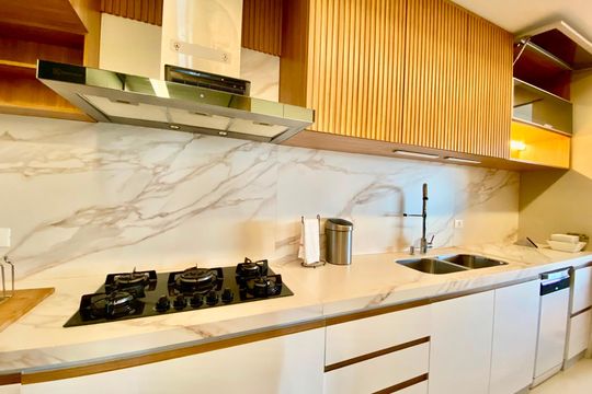 Cozinha de apartamento para alugar com 3 quartos, 186m² em Real Parque, São Paulo