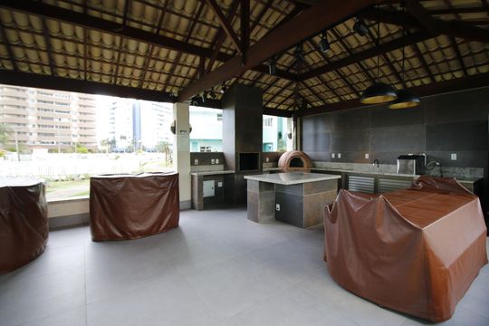 Área comum - Churrasqueira de apartamento à venda com 2 quartos, 77m² em Barra Olímpica, Rio de Janeiro