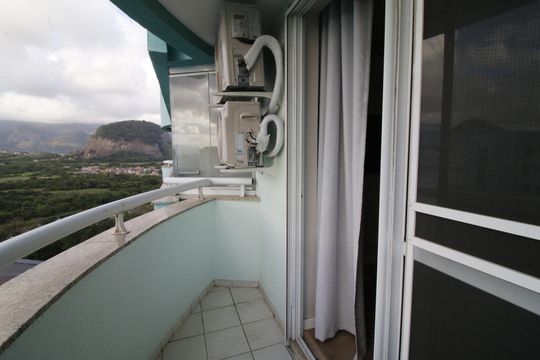 Varanda da Suíte 2 de apartamento à venda com 2 quartos, 77m² em Barra Olímpica, Rio de Janeiro