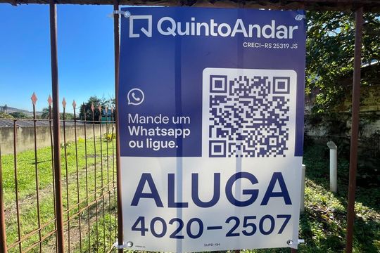 Placa Instalada em 25/07/2026 - Cod.SUPD-194 de casa para alugar com 2 quartos, 80m² em Liberdade, Novo Hamburgo