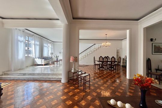 Sala  de apartamento à venda com 5 quartos, 460m² em Copacabana, Rio de Janeiro