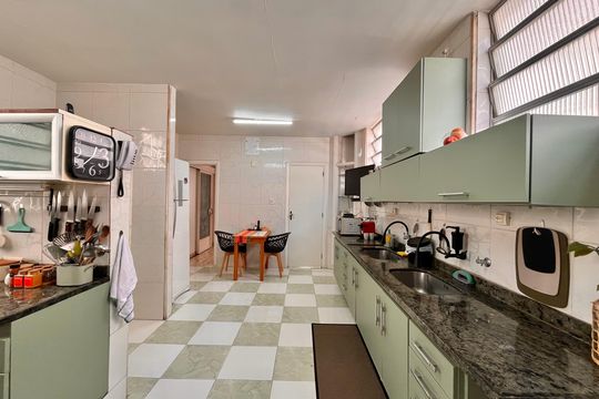 Cozinha  de apartamento à venda com 5 quartos, 460m² em Copacabana, Rio de Janeiro