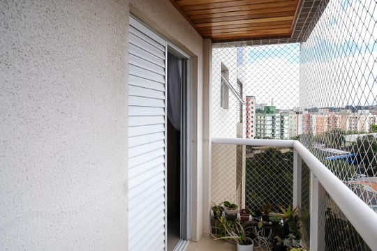 Varanda da suíte de apartamento à venda com 2 quartos, 77m² em Vila Camargo, São Bernardo do Campo
