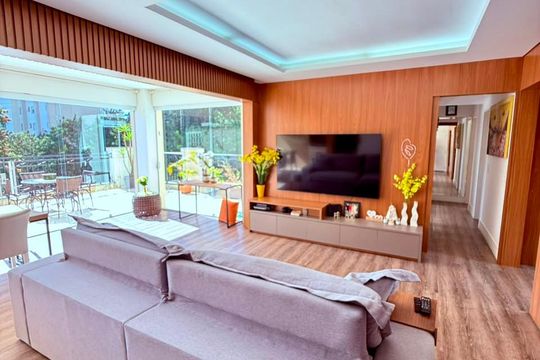 Sala de apartamento para alugar com 3 quartos, 180m² em Parque Bairro Morumbi, São Paulo