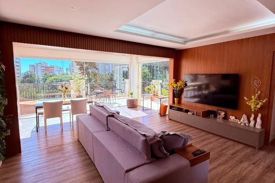 Sala de apartamento para alugar com 3 quartos, 180m² em Parque Bairro Morumbi, São Paulo