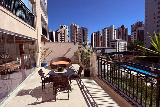 Área externa de apartamento para alugar com 3 quartos, 180m² em Parque Bairro Morumbi, São Paulo