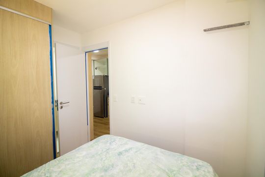 Suíte 1 de apartamento para alugar com 1 quarto, 30m² em Brooklin, São Paulo