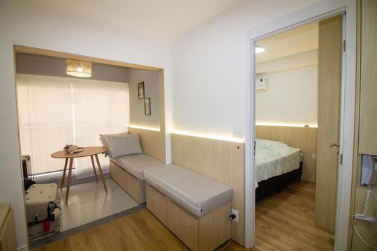 Sala de apartamento para alugar com 1 quarto, 30m² em Brooklin, São Paulo