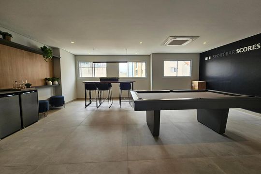 Área comum - Sala de Jogos de apartamento para alugar com 1 quarto, 30m² em Brooklin, São Paulo