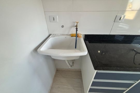 Área de Serviço de kitnet/studio para alugar com 1 quarto, 20m² em Colônia, Ribeirão Pires