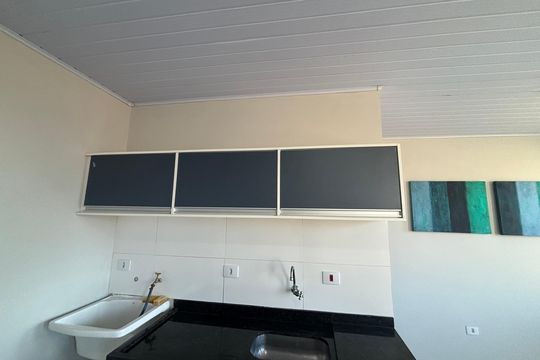 Cozinha de kitnet/studio para alugar com 1 quarto, 20m² em Colônia, Ribeirão Pires