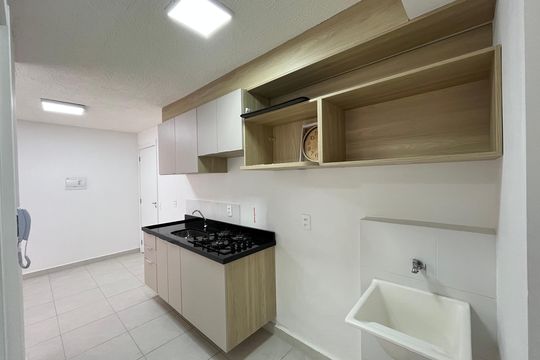 Área de serviço de apartamento para alugar com 2 quartos, 34m² em Parque Industrial Tomas Edson, São Paulo