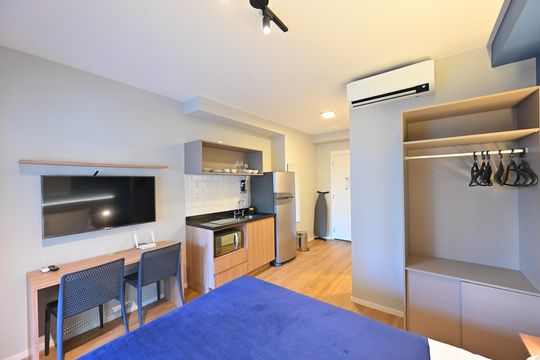 Sala/Quarto de kitnet/studio para alugar com 1 quarto, 28m² em Vila Clementino, São Paulo